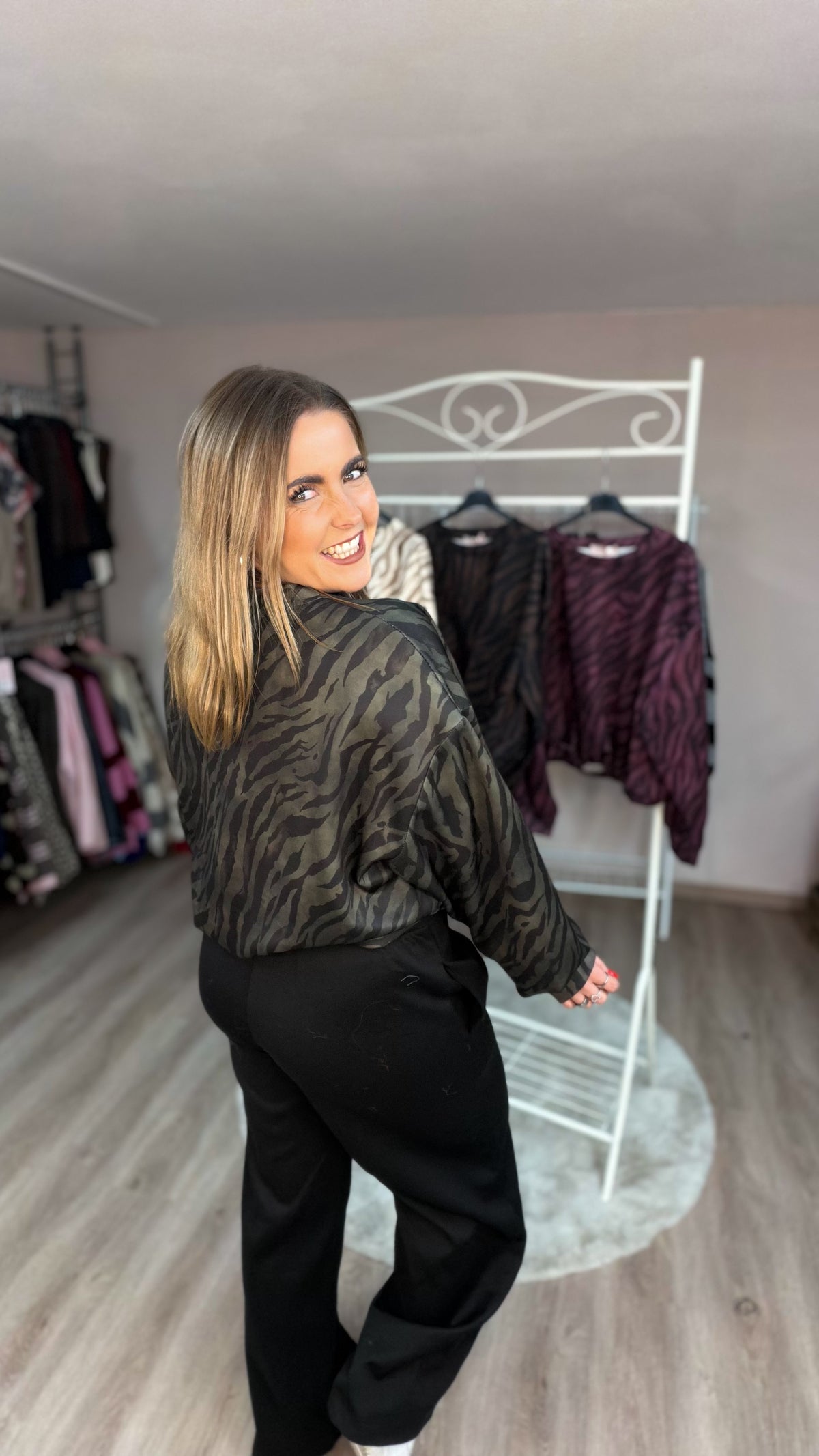 Ballonpulli Kaya im Zebraprint (70490)