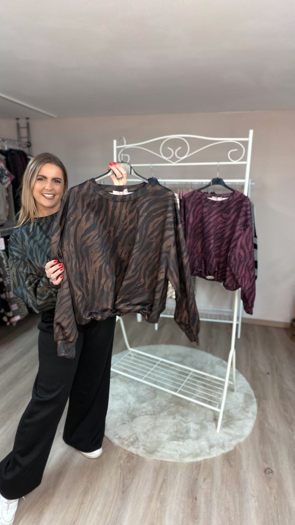 Ballonpulli Kaya im Zebraprint (70490)