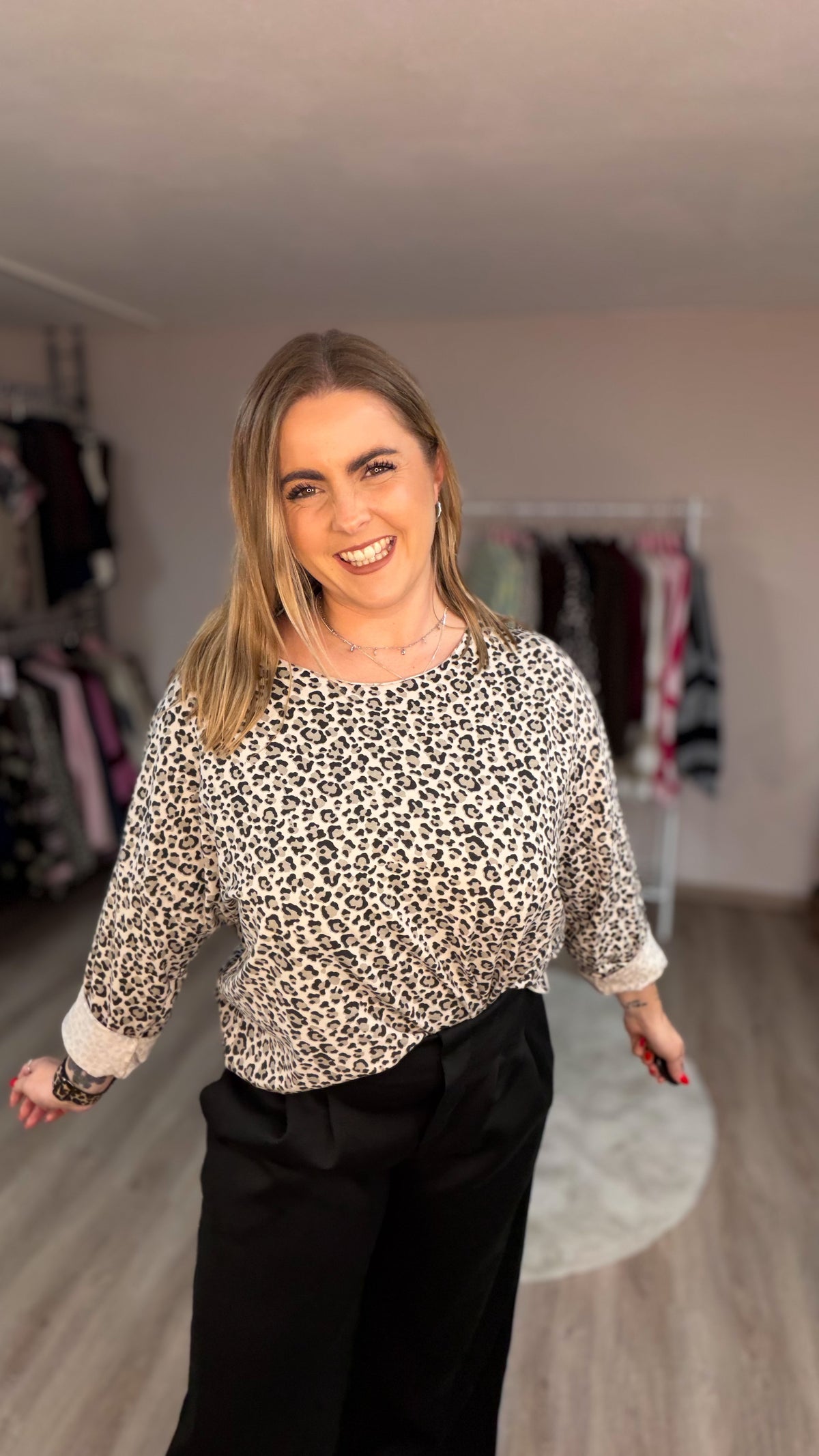 Pulli Charlie im Leoprint (70517)