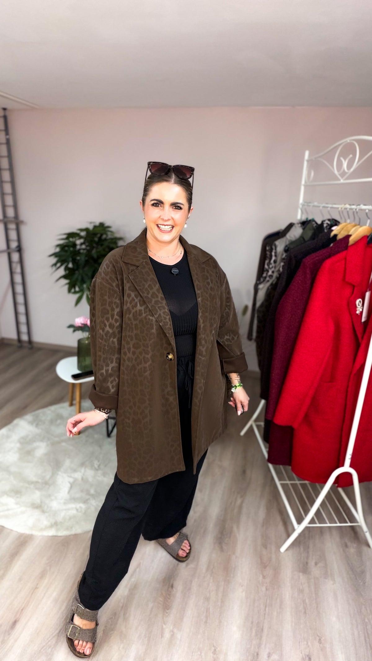 Jacke Sanna im Leoprint 70416