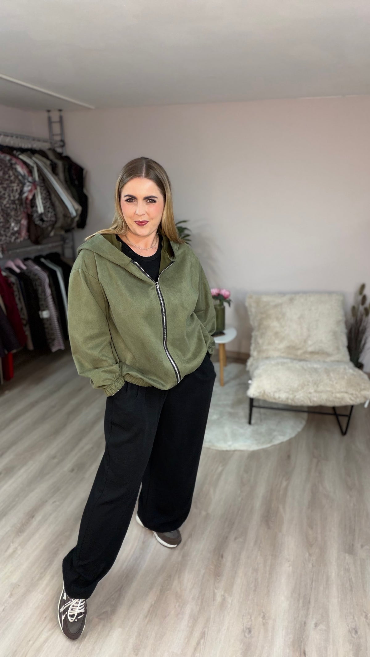 Blouson Jacke Lucy mit Kapuze 70417