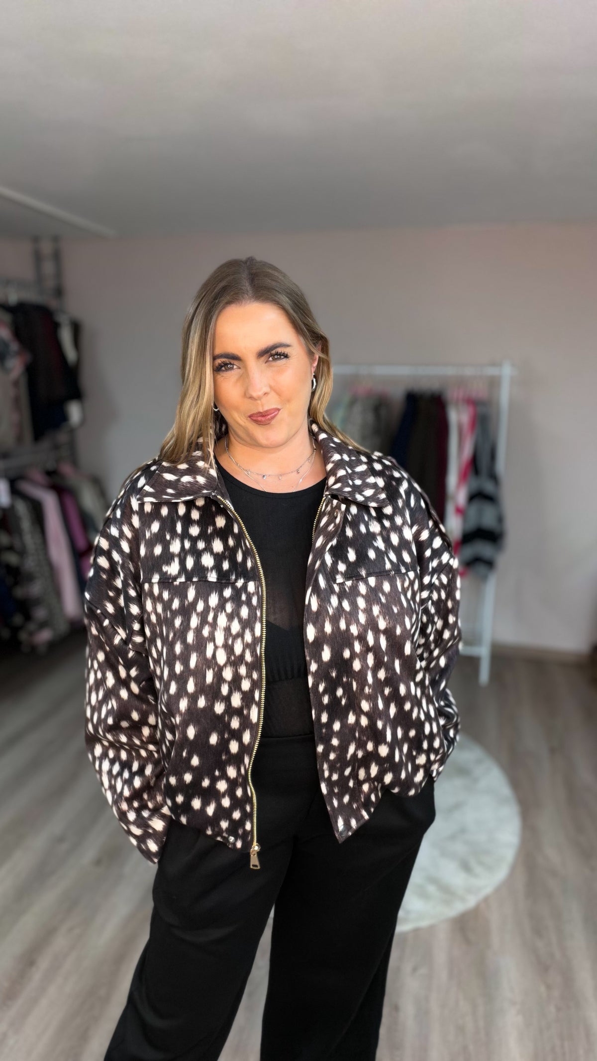 Jacke Jenny in Braun/Ecru (70481)