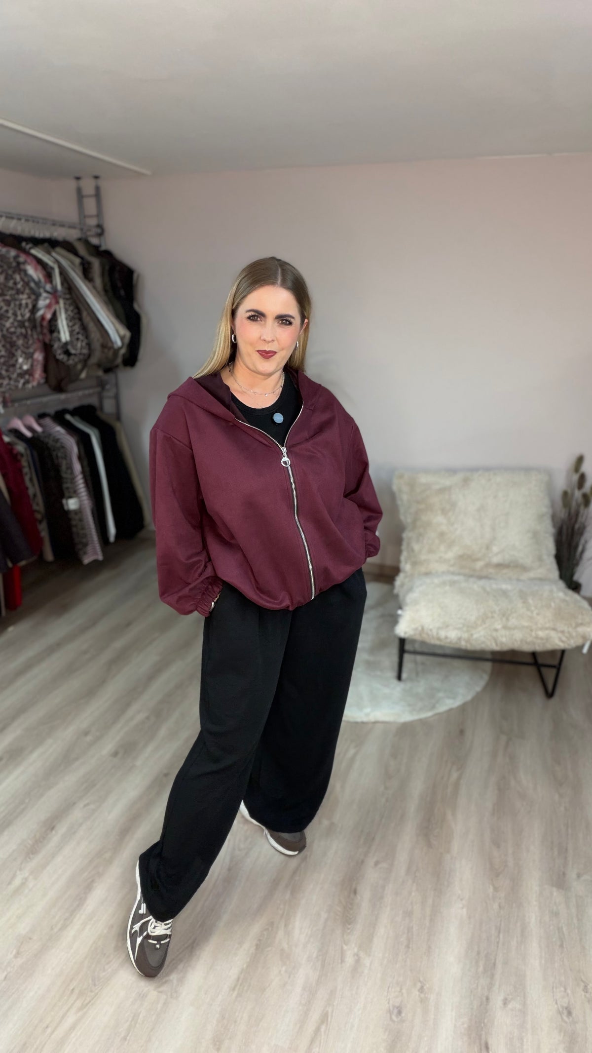 Blouson Jacke Lucy mit Kapuze 70417