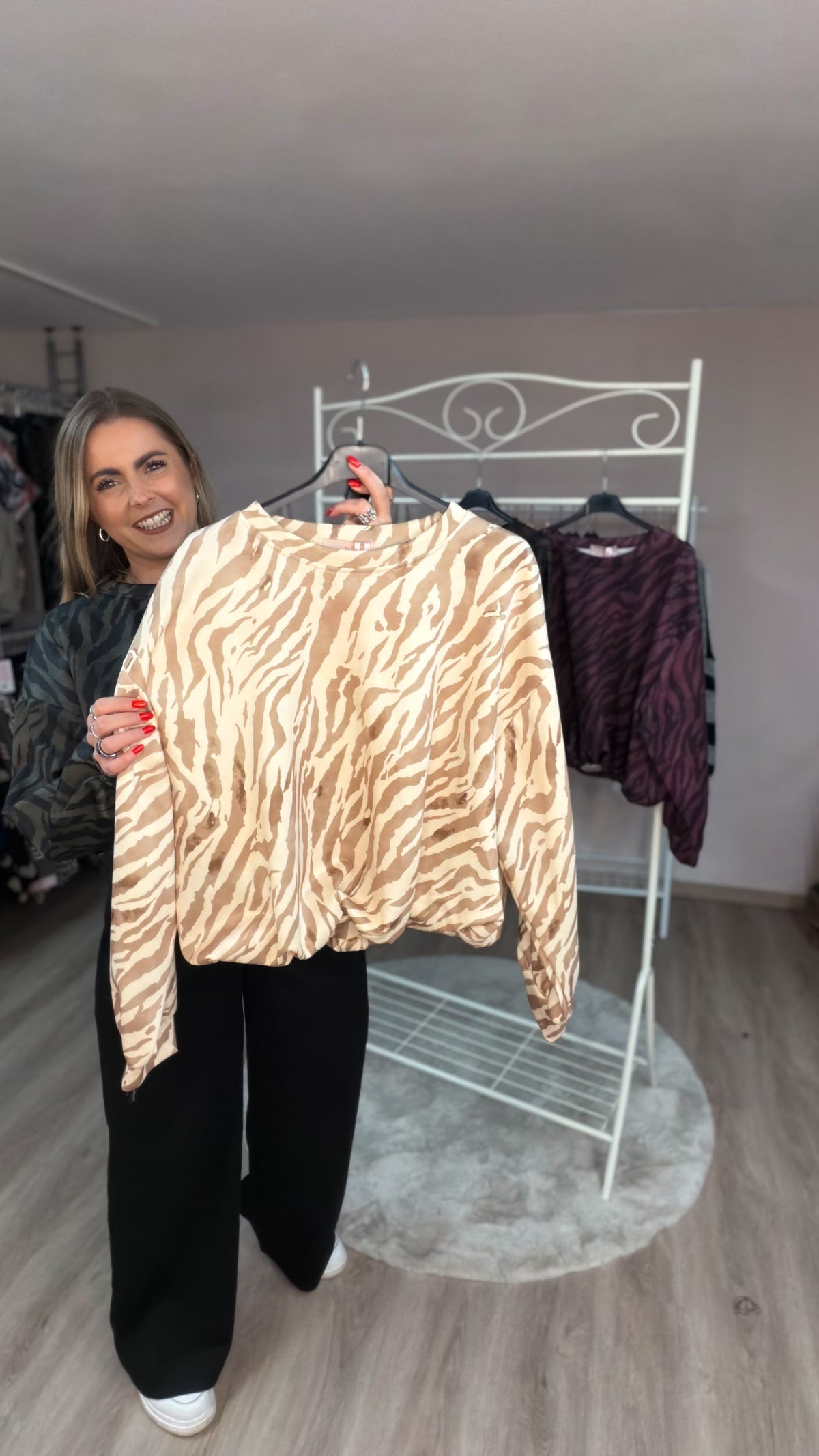 Ballonpulli Kaya im Zebraprint (70490)