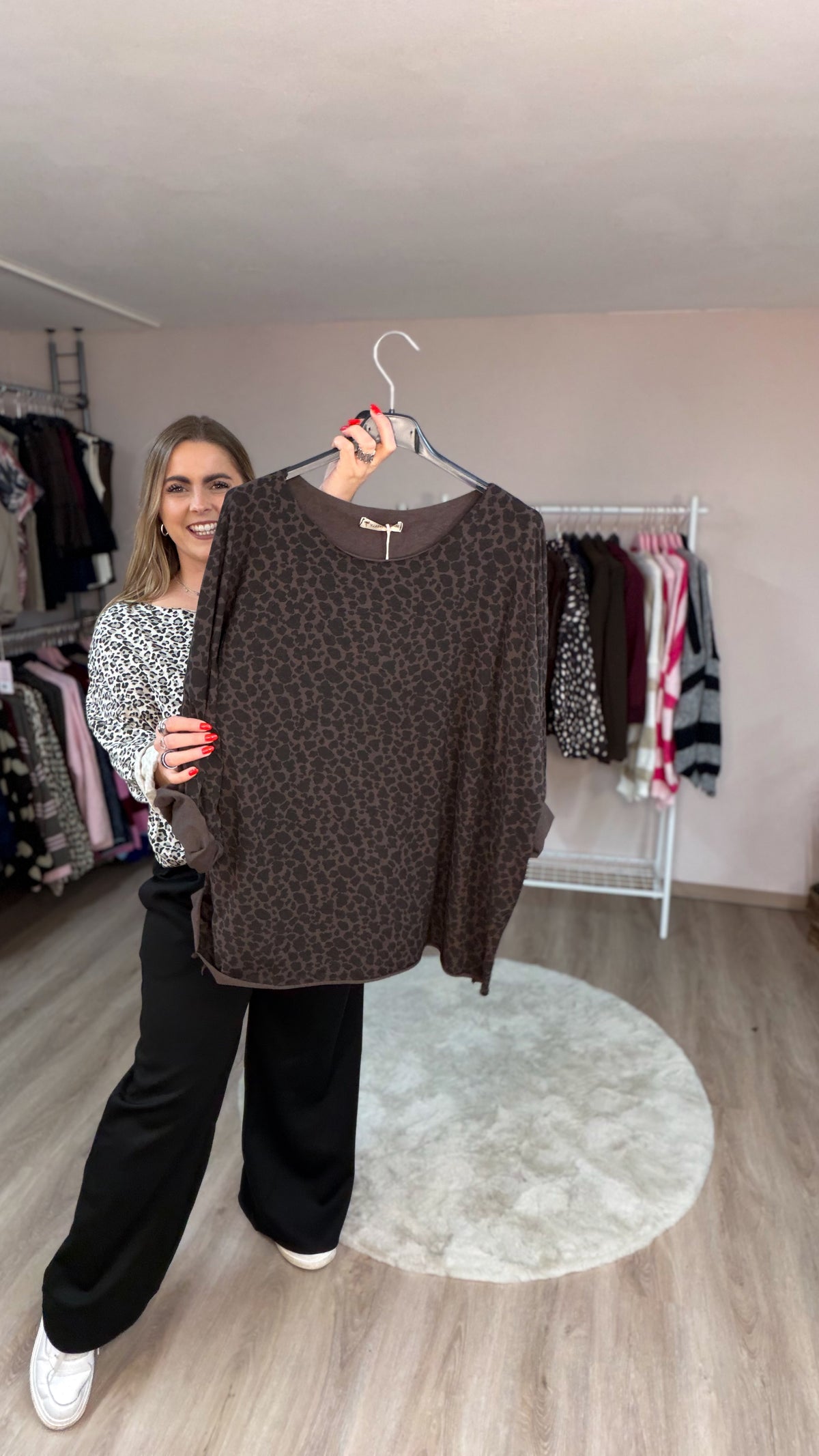 Pulli Charlie im Leoprint (70517)