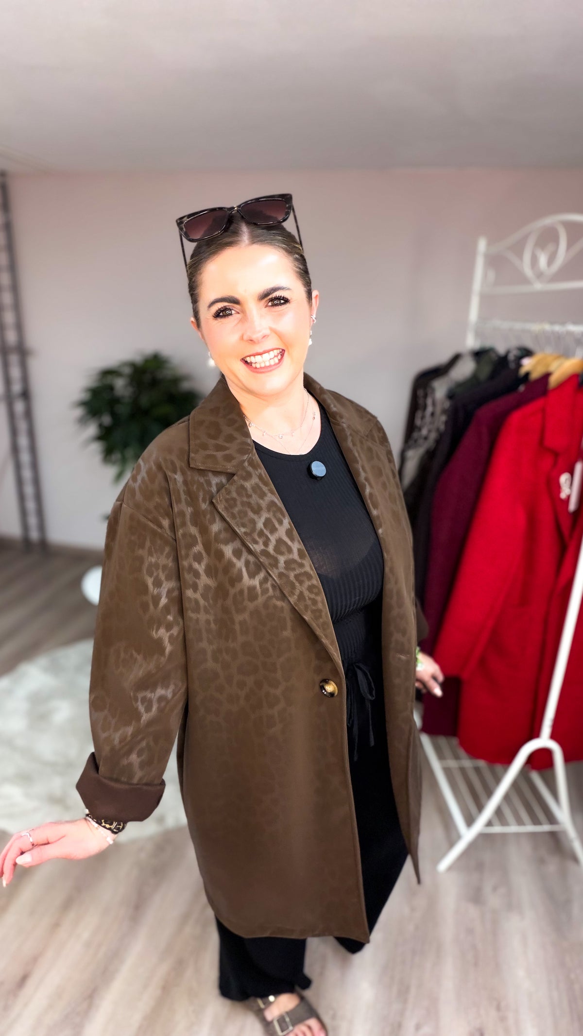 Jacke Sanna im Leoprint 70416