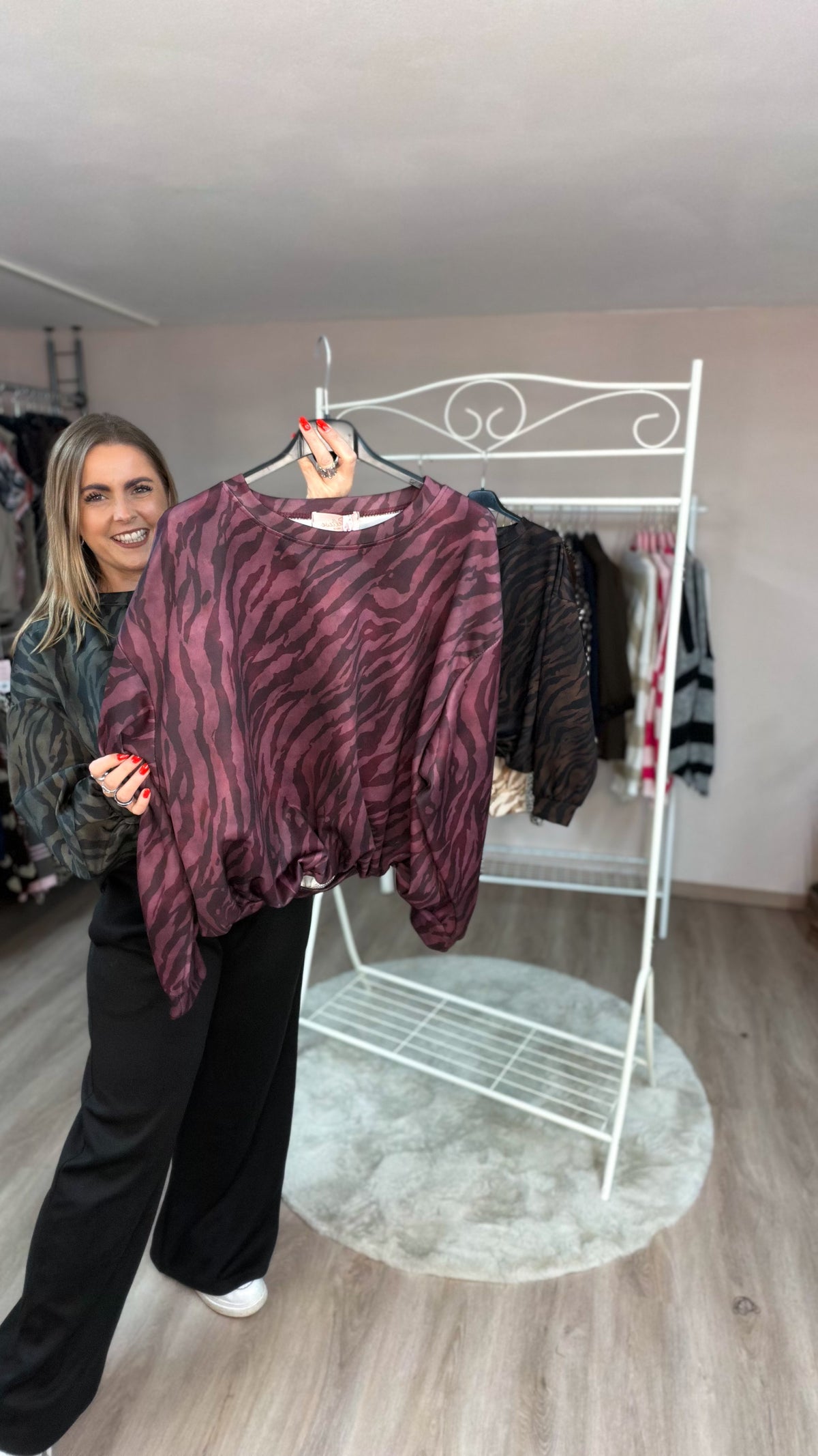 Ballonpulli Kaya im Zebraprint (70490)