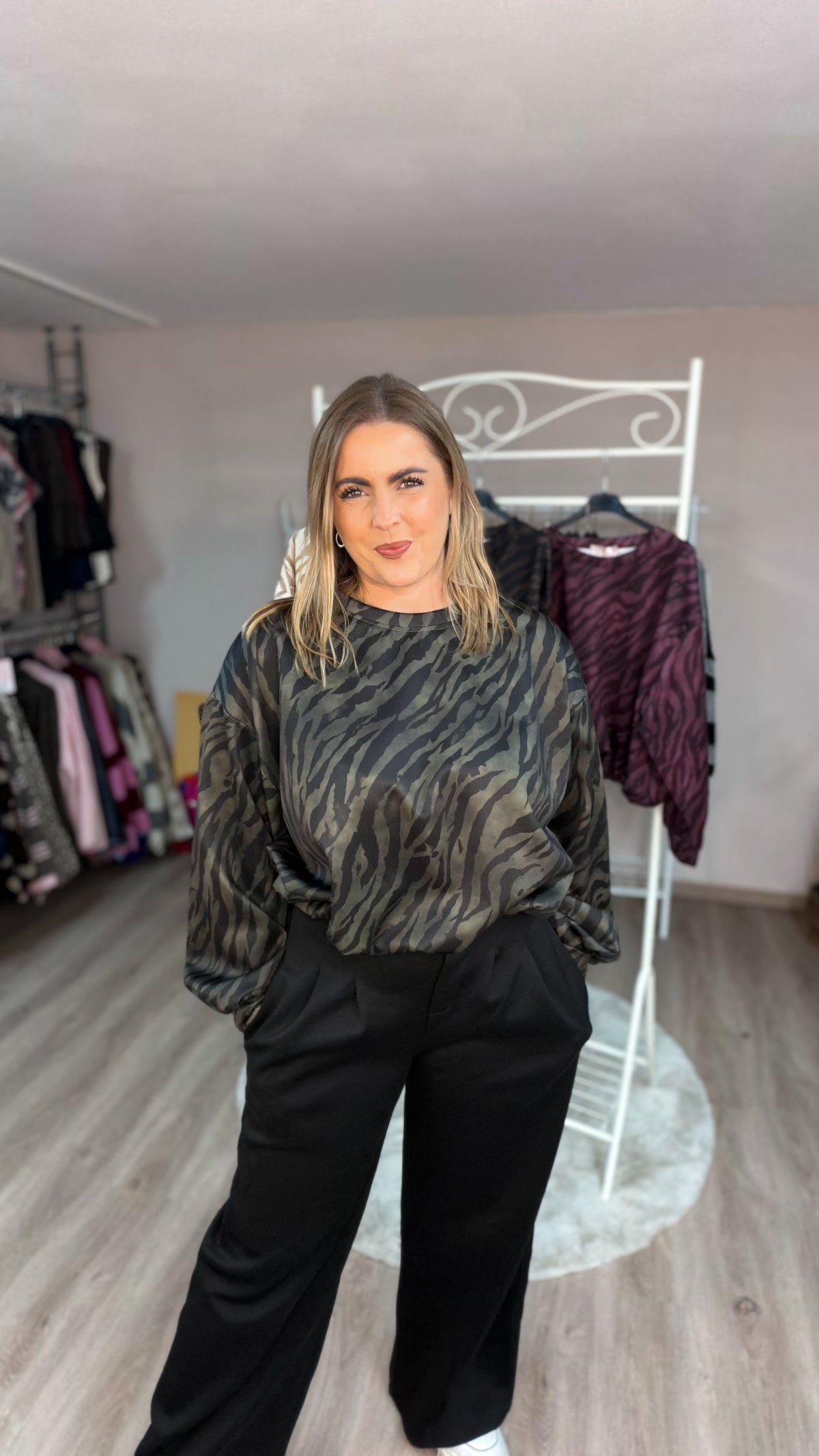 Ballonpulli Kaya im Zebraprint (70490)